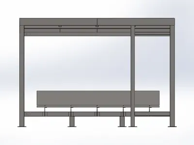 bus stop Free 3D print model