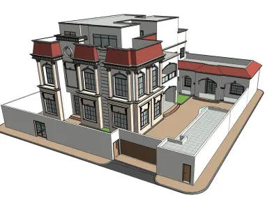 Classical Villa 3D model purchase