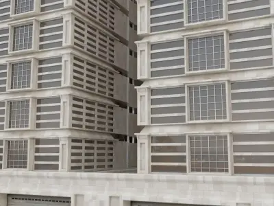 Building Apartment Low-poly 3D model