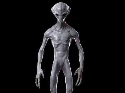 Alien Low-poly 3D model
