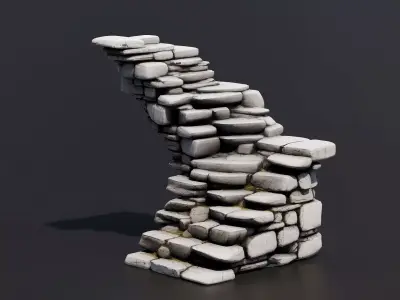 Medieval staircase collection vol 01 3D model