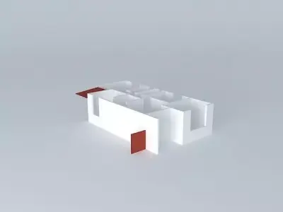 daniellaorkut house with door Free 3D model