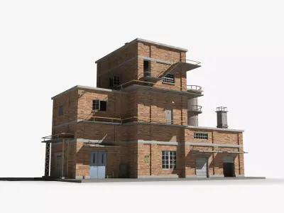 Factory xx18 Low-poly 3D model purchase