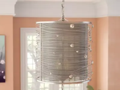 Caydee Light Single Drum Pendant 3D model