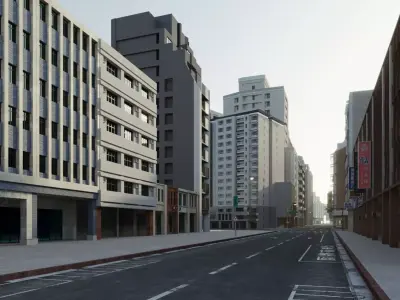 Taiwan Street Taiwan City Block 3D model