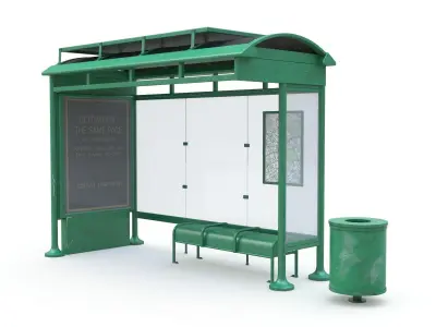 Bus Stop 04 3D model