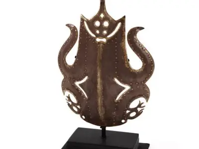 Asian Art On A Stand 3D model