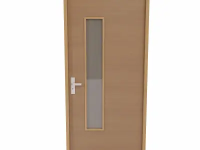 Office door  Low-poly 3D model