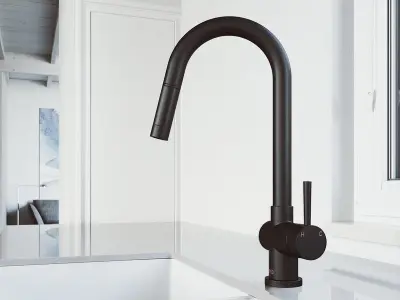 Gramercy Pull Down Single Handle Kitchen Faucet Low-poly 3D model
