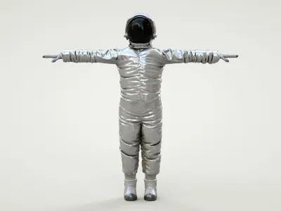 Spacesuit Astronaut Rigged Character - Astronauta Traje Espacial Low-poly 3D model