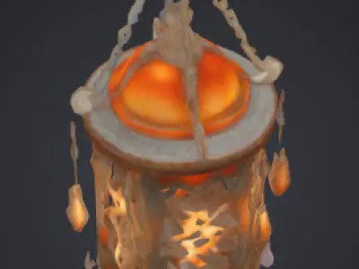 Emberlight Relic Lantern Free low-poly 3D model