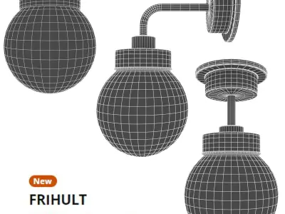 FRIHULT lamp set 3D model