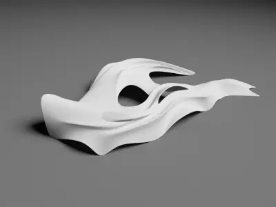 organic architecture shell 3d max 2022 3D model
