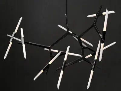 Chandelier agnes 20 lights 2 3D model