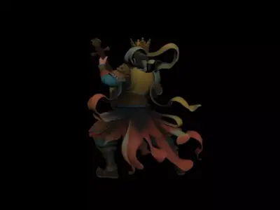 Chinese Zhong Kui 3D model
