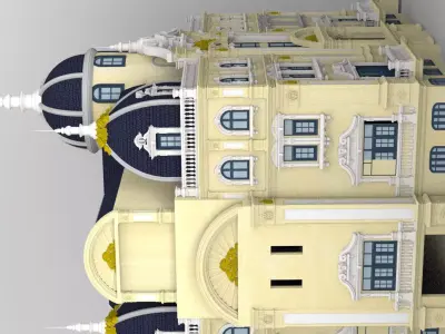 lau dai  Castle Low-poly 3D model