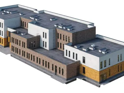 Kindergarten building 3 3D model