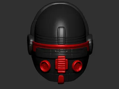 helmet high poly sculpt 3d printable 3D model