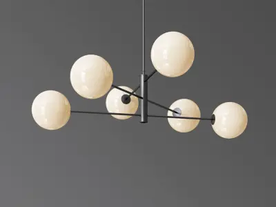 Courcelette Linear Pendant Lightology 3D model