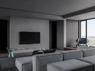 Apartment interior scenes          3D model