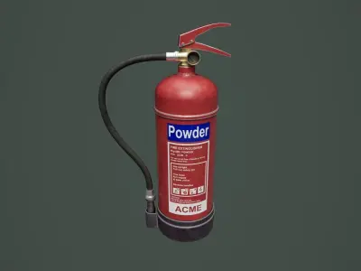 Fire Extinguisher 01 Low-poly 3D model