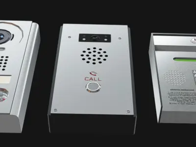 Door Intercom Pack 03 Low-poly 3D model