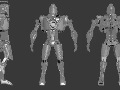 DEDROYED x03 killer robot 3D model