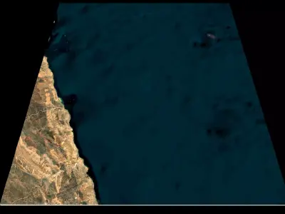 NEOM city topography Saudi Arabia - tile n26 e34 3D model