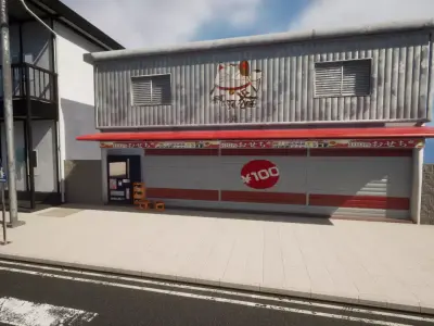 Japanese Style Shop Model 3D model