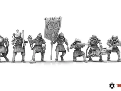 Dark Techno - Infantxii Specialists and Recruits 3D print model
