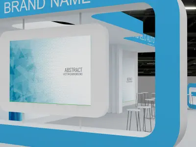 Booth Exhibition 3D model  3D model