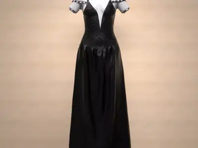 Cold Shoulder Outfit for Genesis 9 3D model