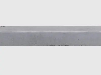 Gray Parking Curb-3D Scan 3D model