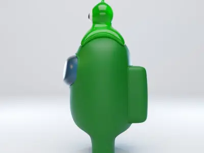 Among Us Brain Slug Character  3D model