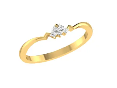 Women Ring  Render 3dm STL OBJ FBX Details 3D print model 15