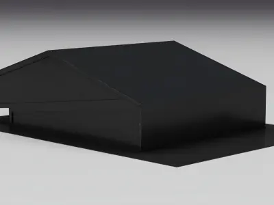 Goose Neck Vent 01 Low-poly 3D model