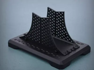 Industrial stand modern design carbon 3D print model