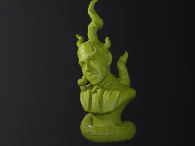 H P Lovecraft Eldritch bust for 3D printing  3D print model