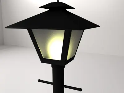 Light Post 3D model