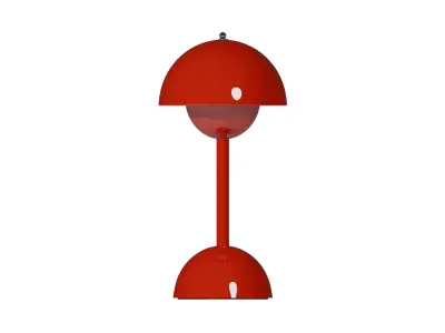 Inspiration of the famous Flowerpot lamp by Verner Panton Low-poly 3D model