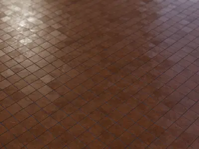 Floor Tiles PBR Material 4K Texture