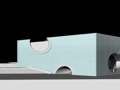 Tadao Ando - Poly Grand Theater 3D model