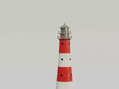 Lighthouse 3D model PBR materials Low-poly 3D model buy