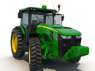 Tractor Generic 2 Rigged 3D model