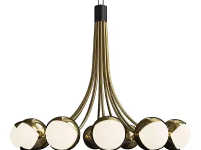 Benedict Chandelier Low-poly 3D model