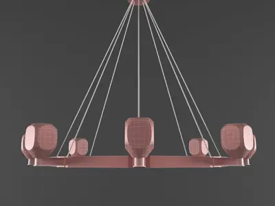Jonathan Browning-Chartier Circular Chandelier 3D model