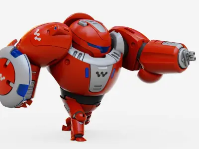 BATTLE DROID OMNIOUS-B  RIGGED 3D model