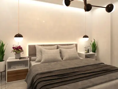  modern bedroom design 3D model