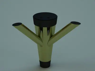 Furniture Door Handle Knob 3d model 26 Low-poly 3D model