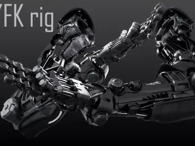 FPS Hand mechanical 05 3D model